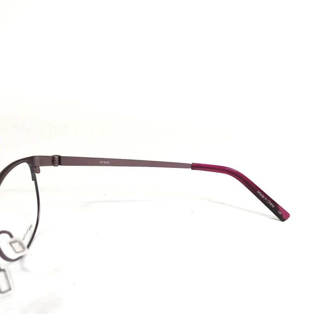 Roots Canada Eyeglasses Frames RT698 PLM CEN Purple Cat Eye Full Rim 52-16-135